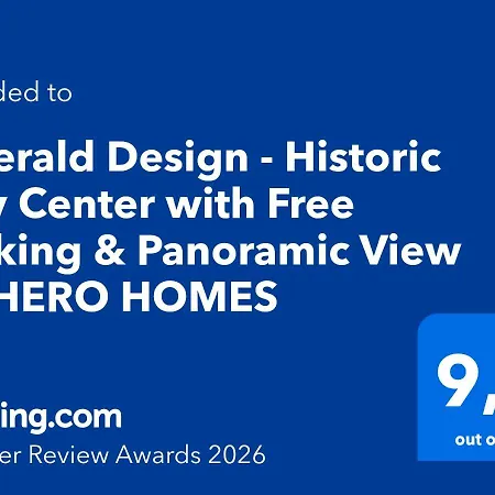 Emerald Design - Historic Center With Free Parking & Panoramic View By Hero Homes شقة غراتس